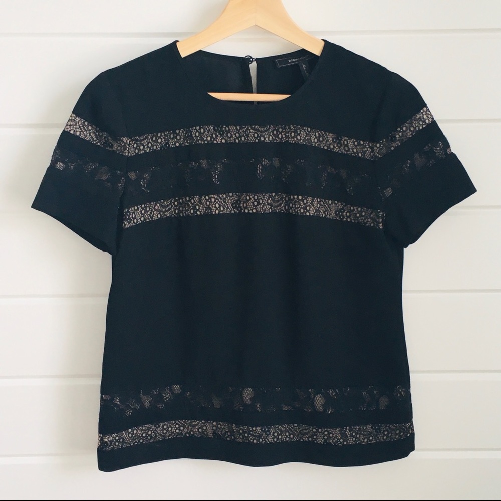 🚫SOLD ✨HP✨BCBGMaxAzria Hayde Lace Blouse - Picture 2 of 8